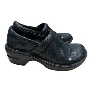 BOC Born Concept Shiny Metallic Black Clog Shoe | Women’s Size 7
